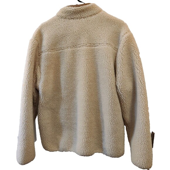 Men's Duluth Trading Company Faux Fur Sherpa Jacket Full Zip Size Medium - Picture 2 of 12